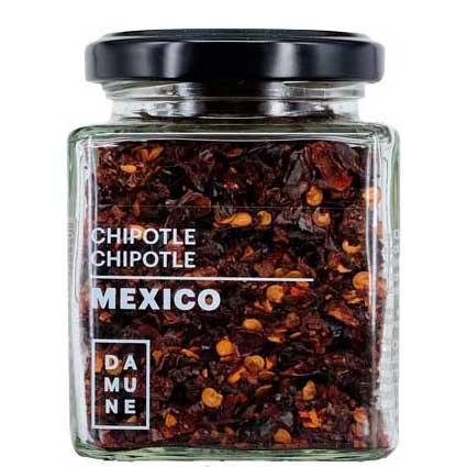 Chili-Flocken der Welt: Red Jalapeño, Chipotle, Ancho, Habanero Red Savina, Habanero Scoprion Trinidad und Carolina Reaper