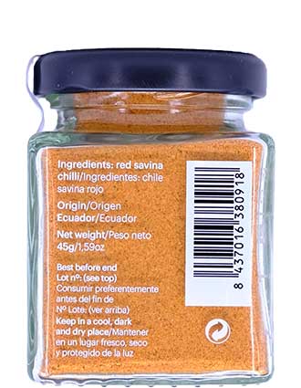 Piment Habanero Savina Rouge Poudre