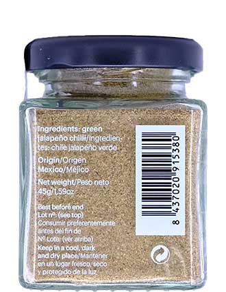 Piment Jalapeño Vert Poudre