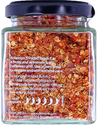 Piment Habanero Scorpion Trinidad Butch-T Flocons