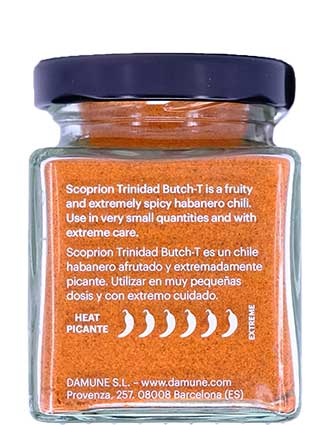 Piment Habanero Scorpion Trinidad Butch-T Poudre