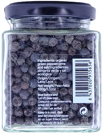 Poivre Vert Bolovens BIO Premium en grains - 100g