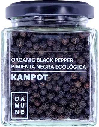 Schwarzer Pfeffer Bio Kampot ganz - Premiumqualität - 100g