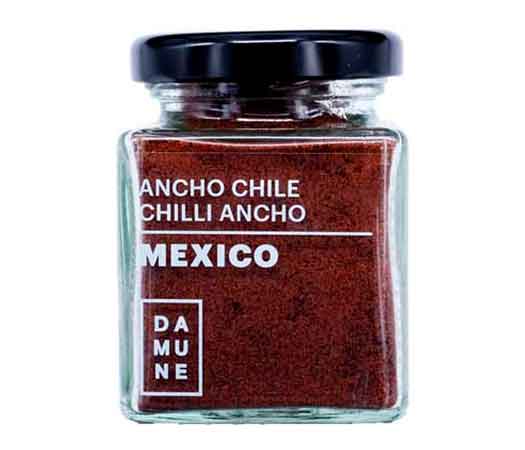 Piments du Monde Poudre: Jalapeno Rouge, Chipotle, Ancho, Habanero Red Savina, Habanero Scoprion Trinidad, Bhut Jolokia et Carolina Reaper