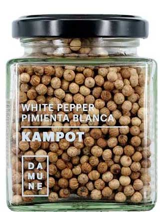 Set Poivre en Grains Kampot 120g : Noir, Rouge et Blanc