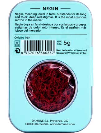 Safran Negin - Boîte