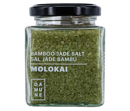 Sels Gourmet Hawaii Molokai 200 g: Noir Black Lava, Rouge Red Alaea, Jade Bambou, Fumé