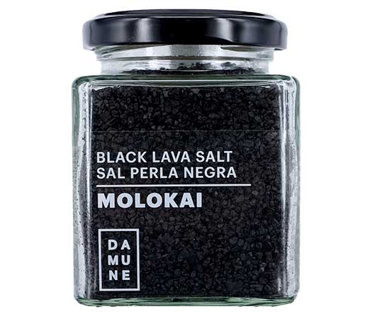 Sels Gourmet Hawaii Molokai 200 g: Noir Black Lava, Rouge Red Alaea, Jade Bambou, Fumé