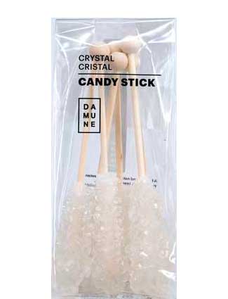 Morceaux en cristal de sucre candi - blanc - 40g - قطع كريستال سكركاند
